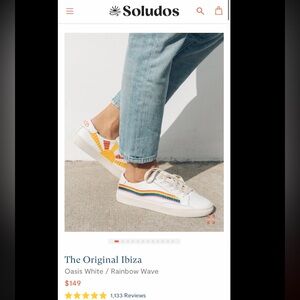 Soludos The Original Ibiza in Rainbow Wave